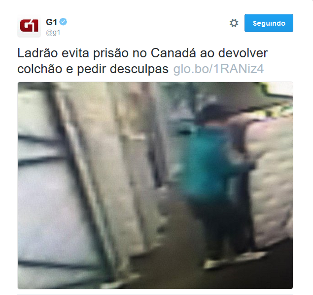 "Thief avoids prison in Canada, returning mattress and apologizing"