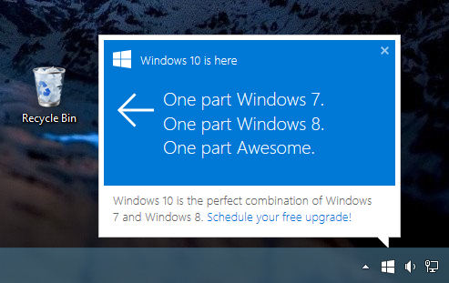 "Windows 10 is here"