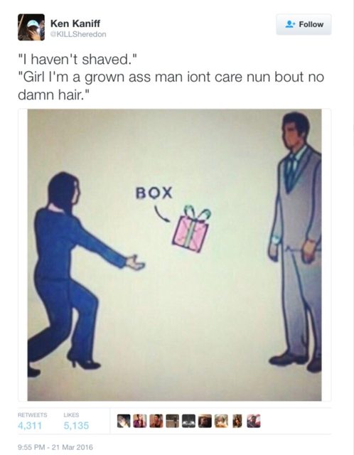 What kind of dude even cares about hair?