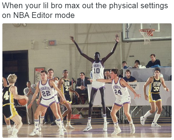 He mad long...