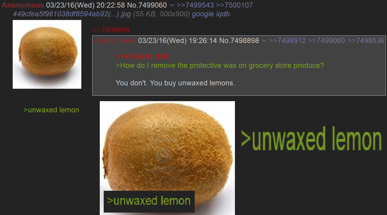 Lemons are hairy now?