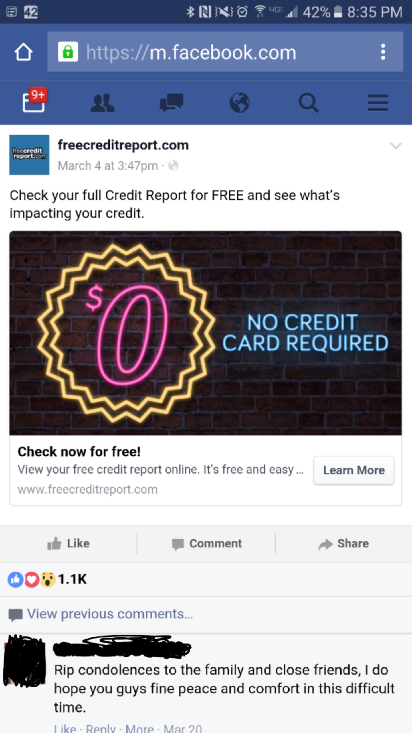Rip free credit report.