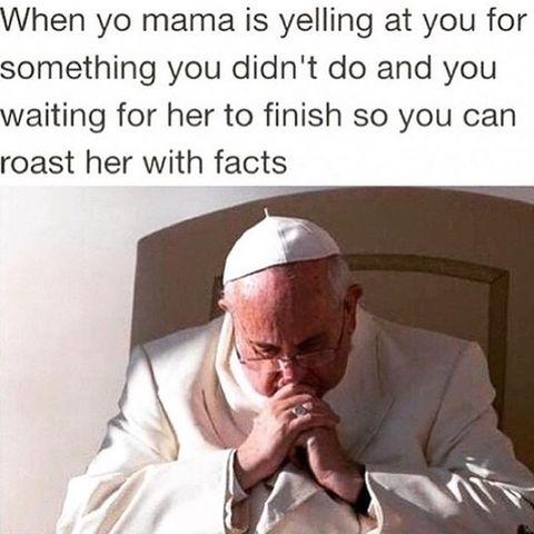 Getting ready to roast her