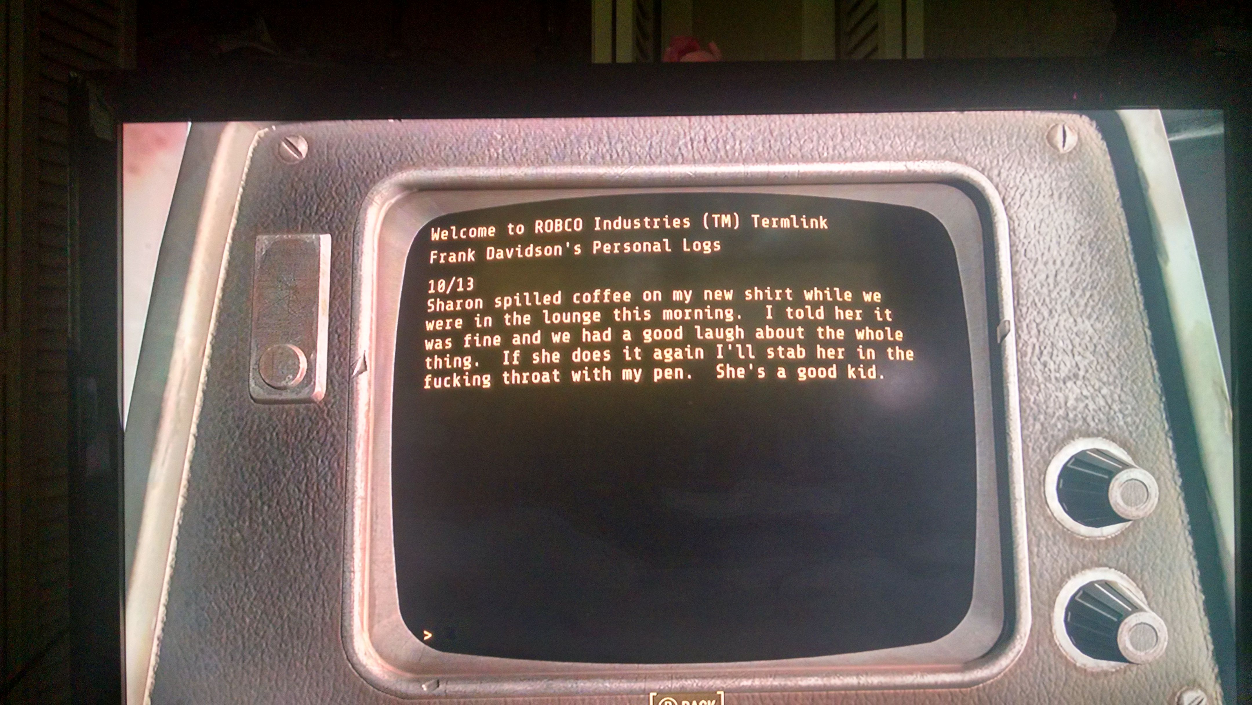 Sometimes fallout might be more realistic than we thought
