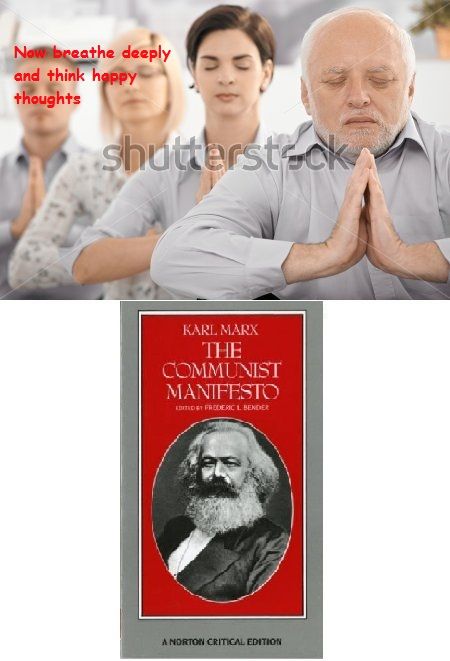 Harold attempts meditation