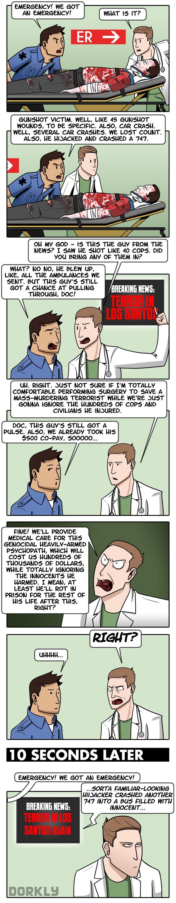 Sucks to be a doc. in GTA