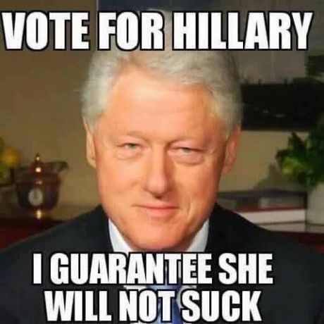 Only reason to vote hillary