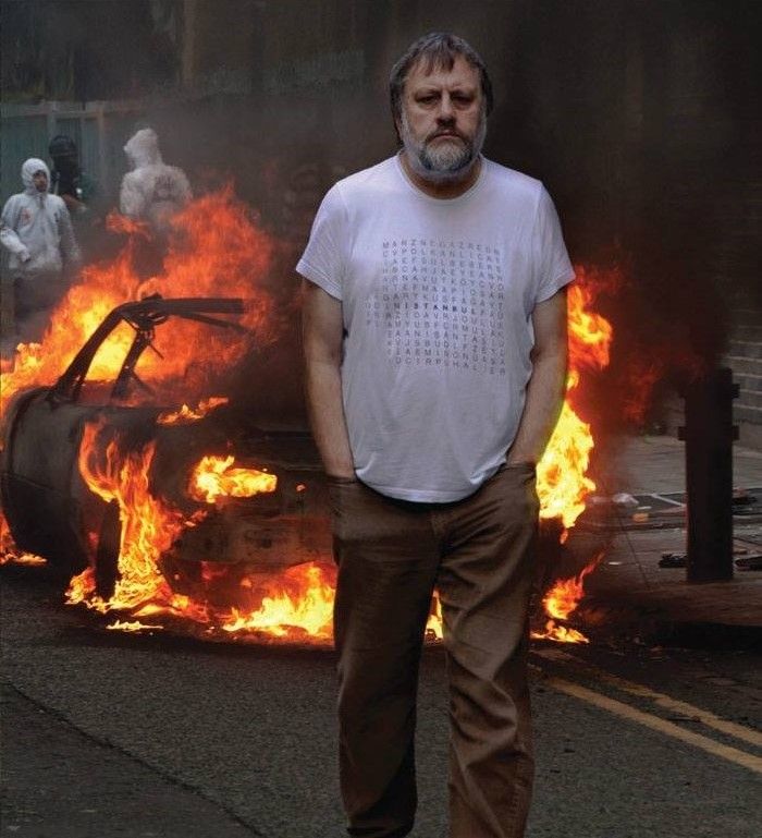 Why does Å½iÅ¾ek look like hes about to drop an Ideology so pure its gonna destroy Capitalism?