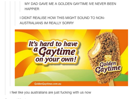 Any one up for some golden gaytime?