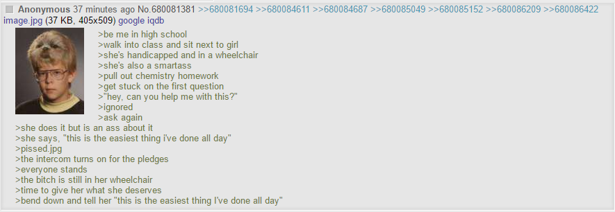 Anon stands proudly