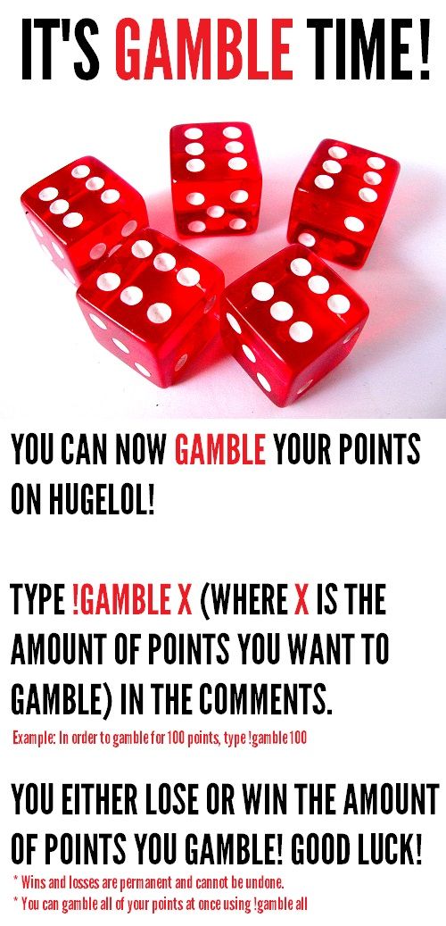 Have you tried your luck today? *Gamble responsibly*