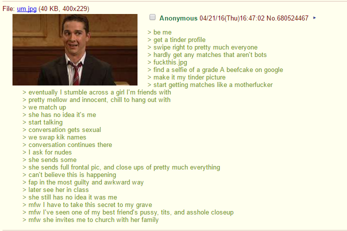 Anon tries online dating