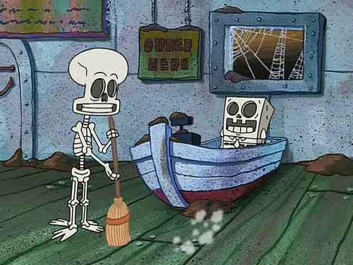 When the whole Krusty Krab is rich on calcium