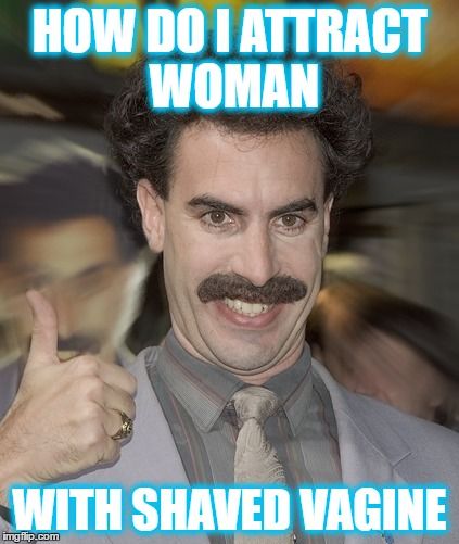 When you finally get laid and she doesn't like to shave cuz its not healthy...