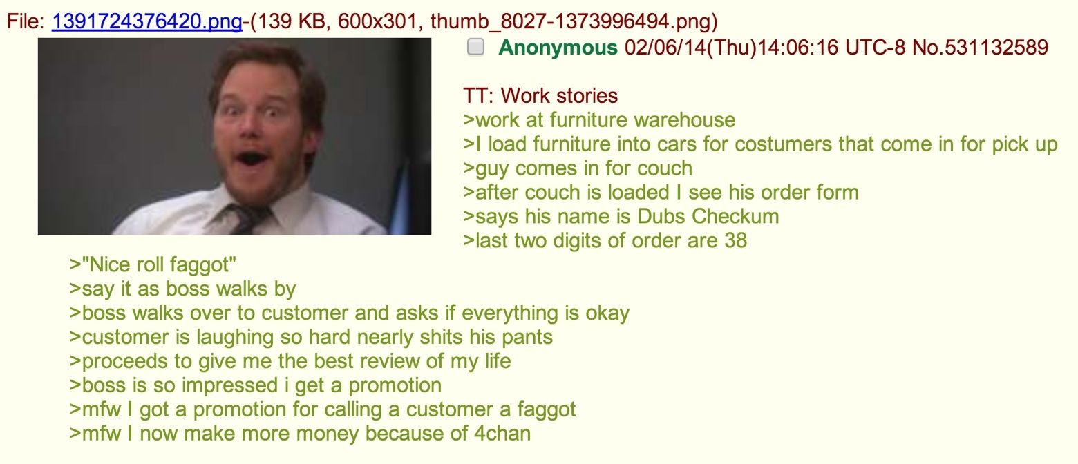 Anon gets a promotion