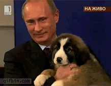 Putin and a doggy