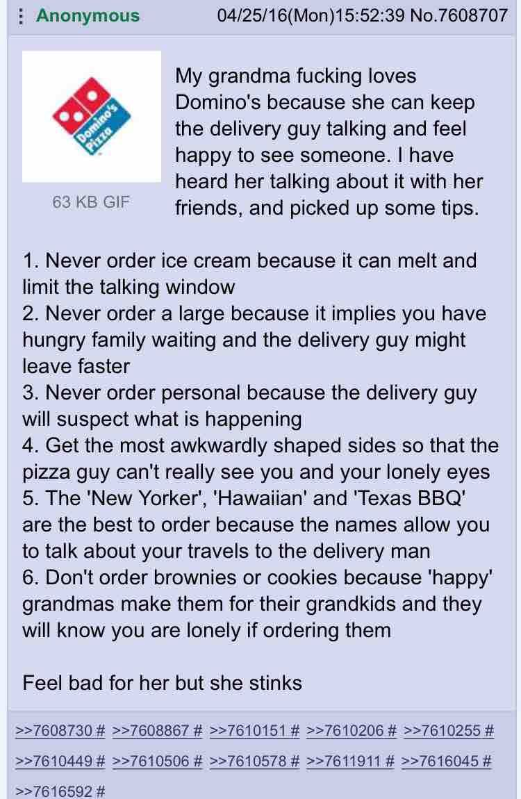 Anon's grandma is lonely