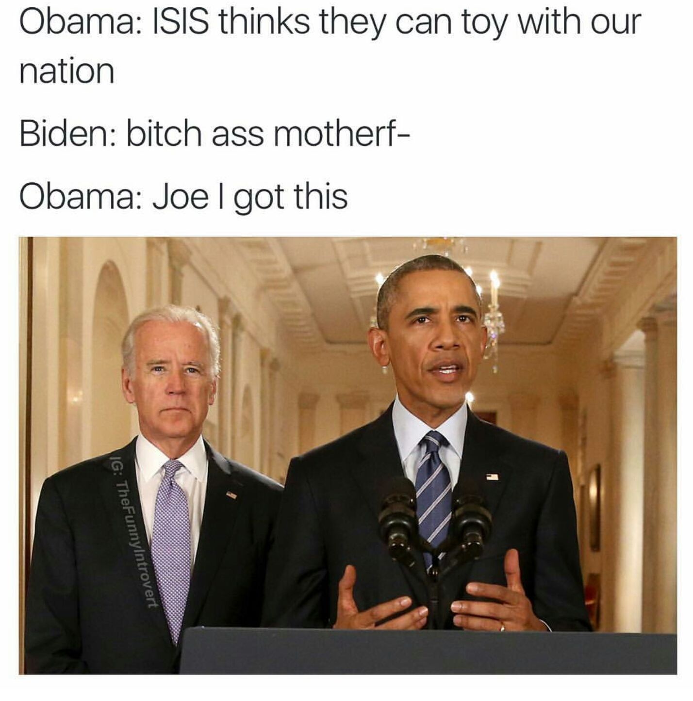 Joe biden and Obama, perfect couple