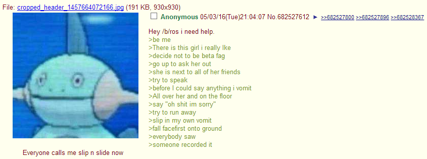 Anon becomes a slip n slide