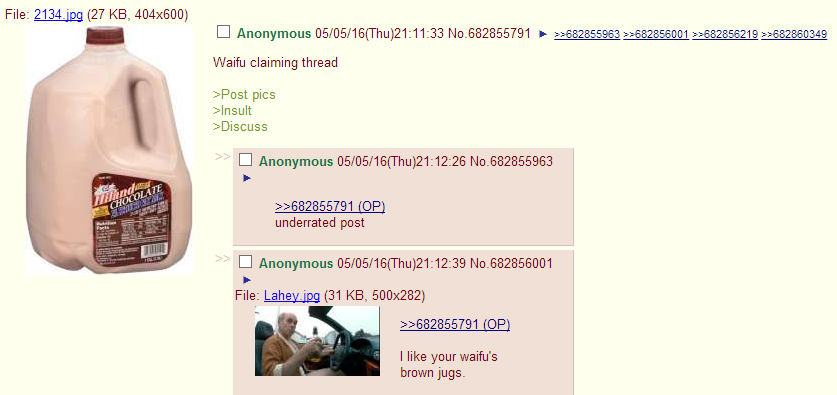 On 4chan you must love chocolate milk, or you get banned