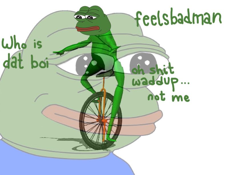 Tfw you are not longer the dankest frog meme around