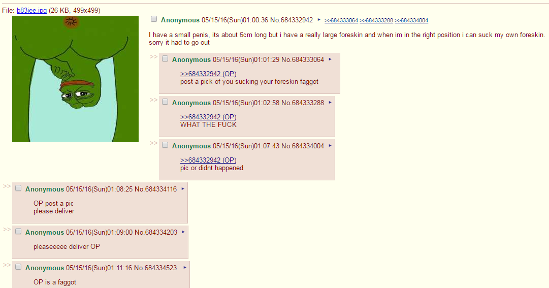 first time going on 4chan and come across this
