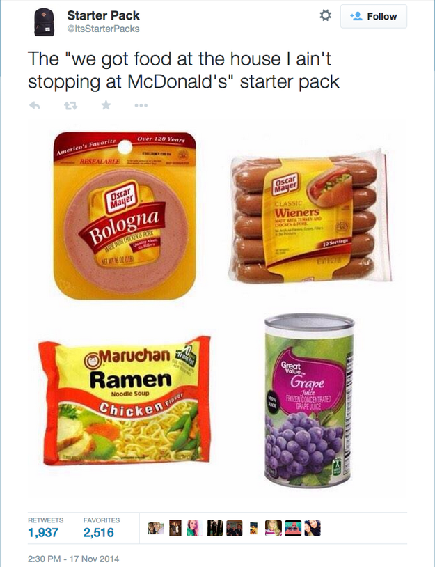 ...like McDonals is "food"