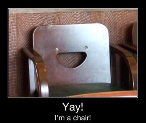Happy chair is happy