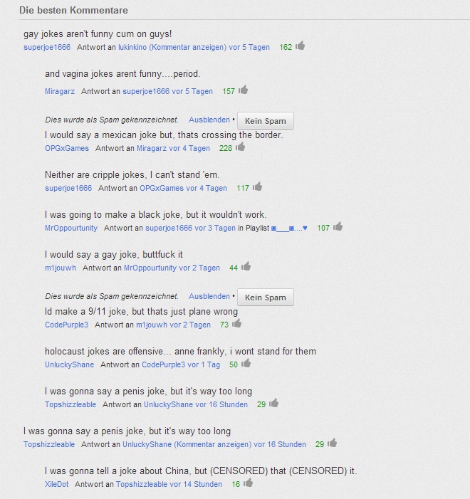 Just Youtube comments...