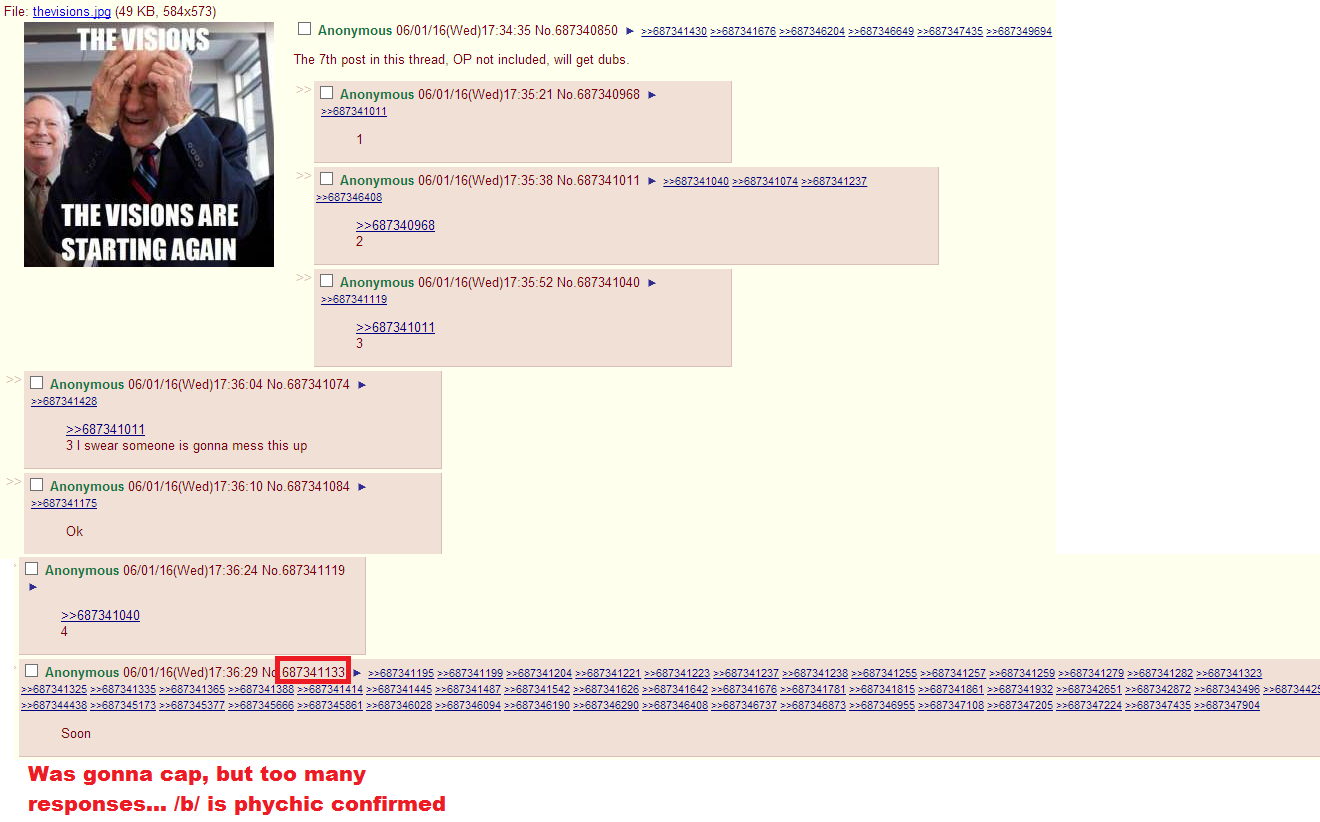 /b/ can predict the future