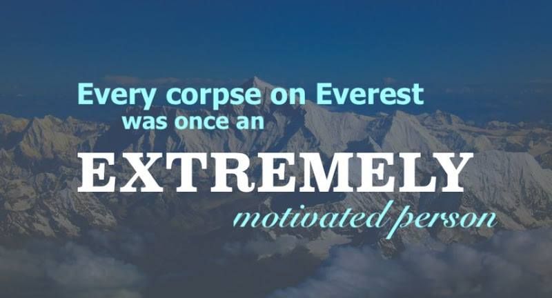 There are more corpses on Everest than there are TED talks.
