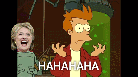 Hillary's reaction after the primaries
