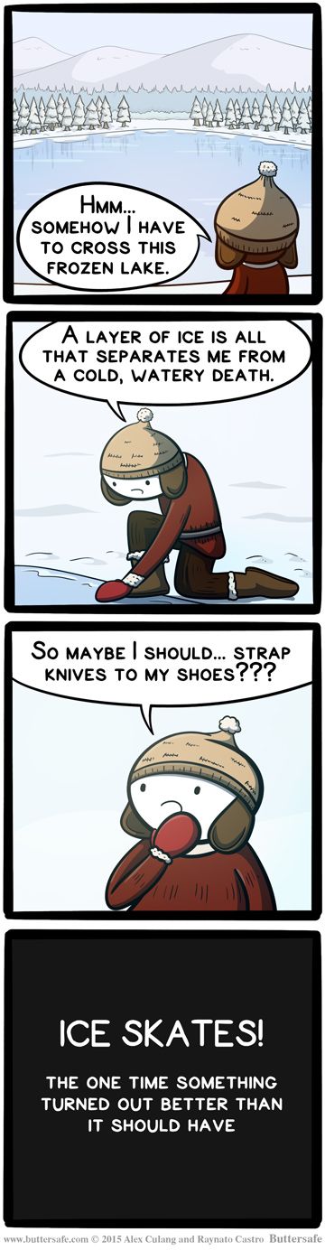 How ice skates were invented
