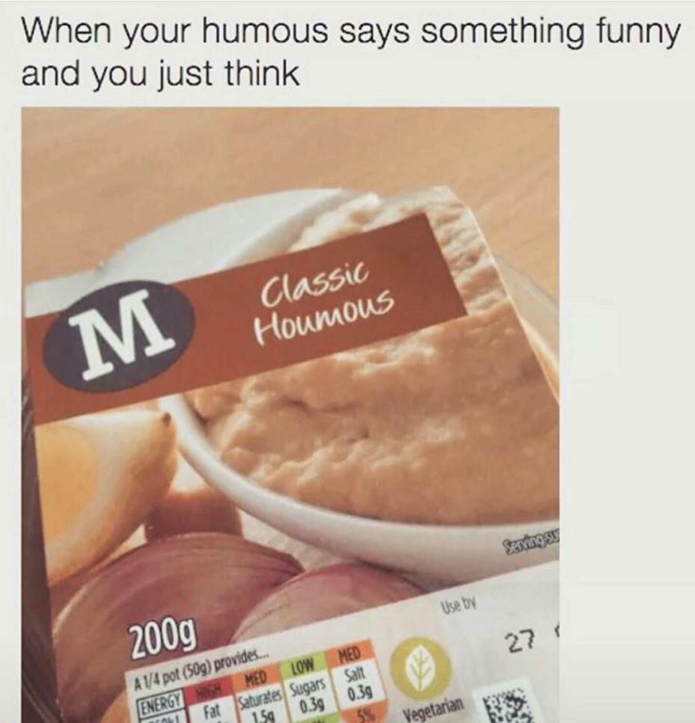 don't ever change hummus