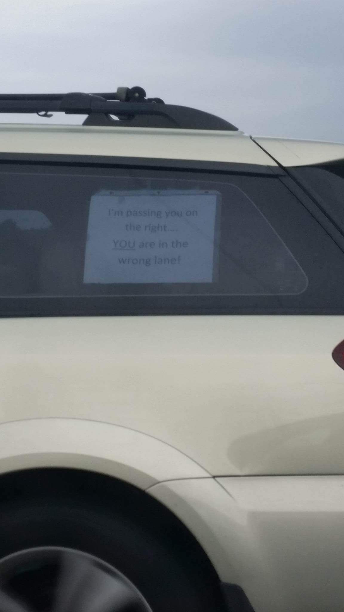 Was cruising along in the left lane when this happened...