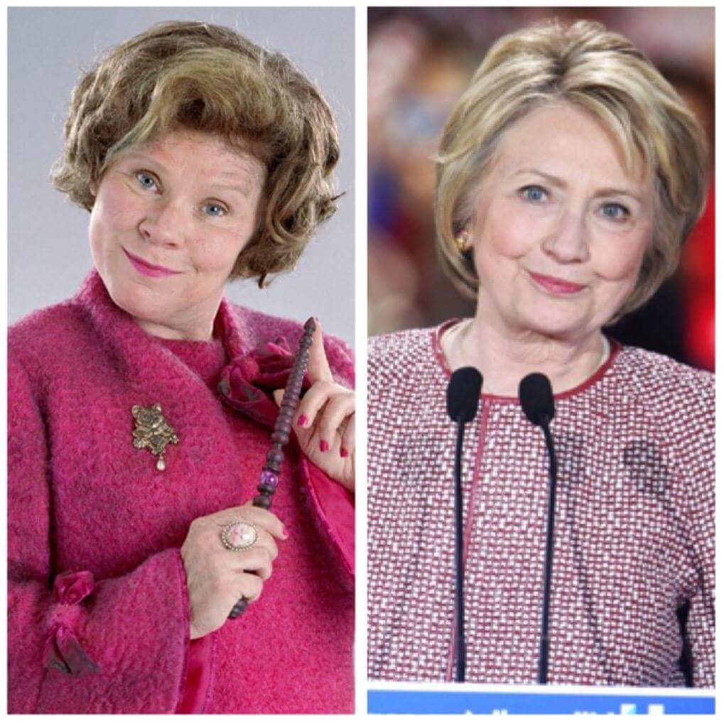 How the hell could you vote for Hillary, after what she did to Hogwarts?