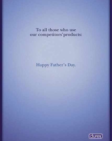 Durex is straight savage.