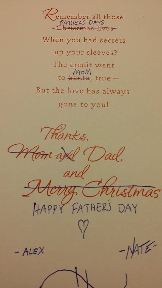 My dad loved our thoughtful card today
