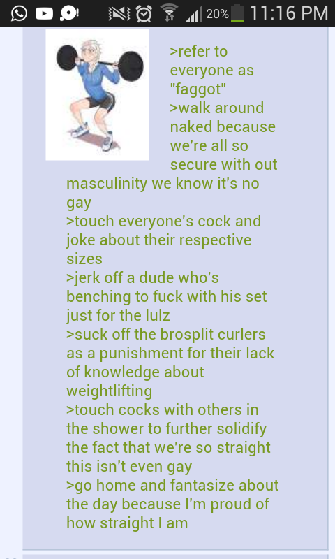 Anon's routine at the gym