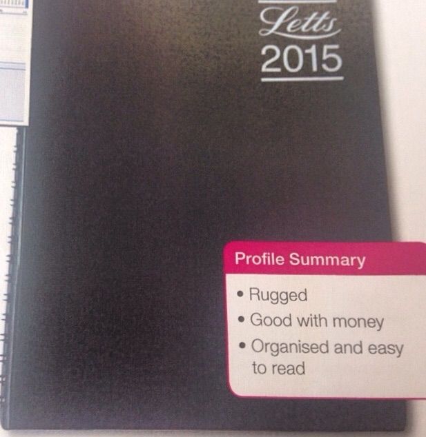 I like my men like I like my 2015 diaries...