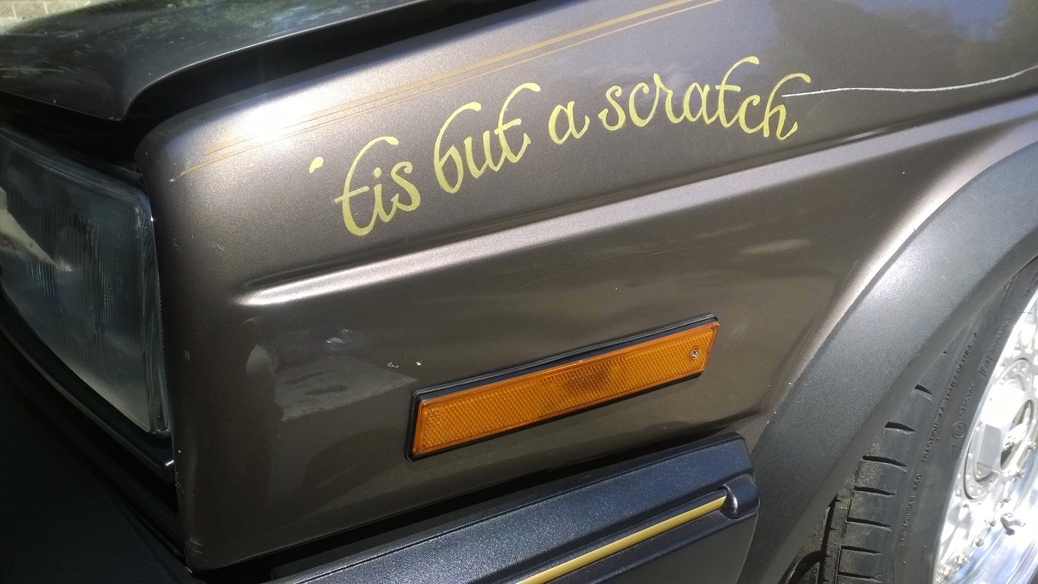 Some douche keyed my car all the way down the side so I did the only logical thing