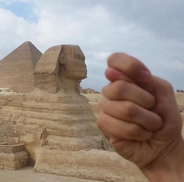Memorial photo of my trip to Egypt.Haters will say its photoshop.