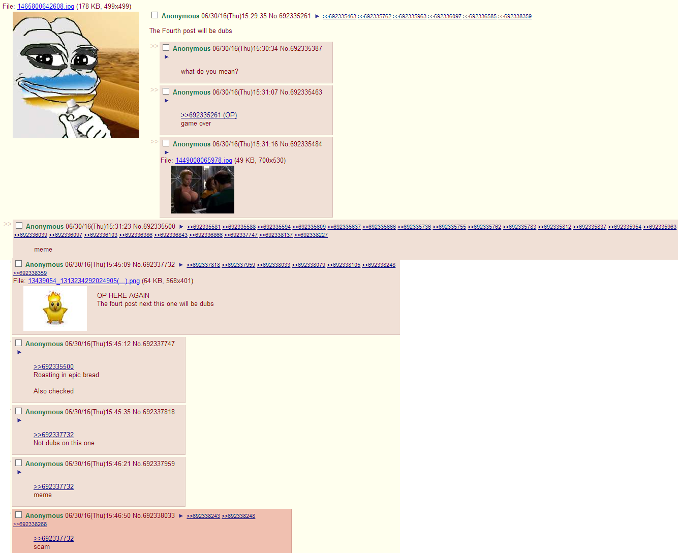 Guys /b/ did it again