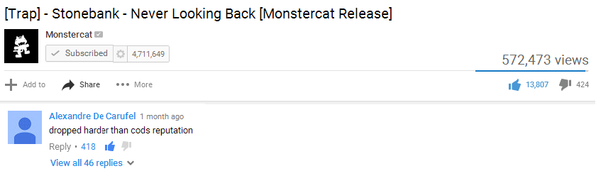 Dropped harder than the sales in the series