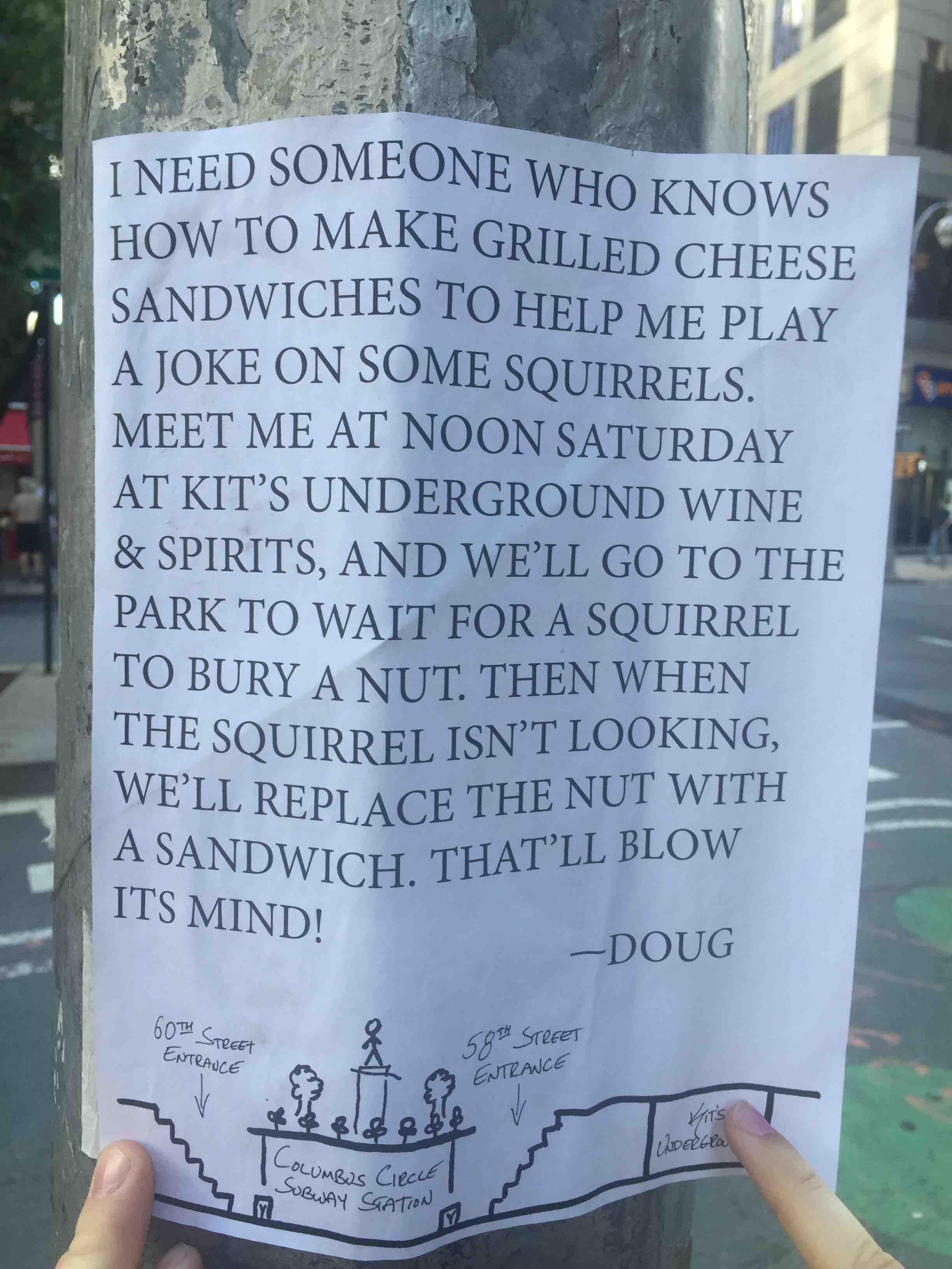messing with some squirrels