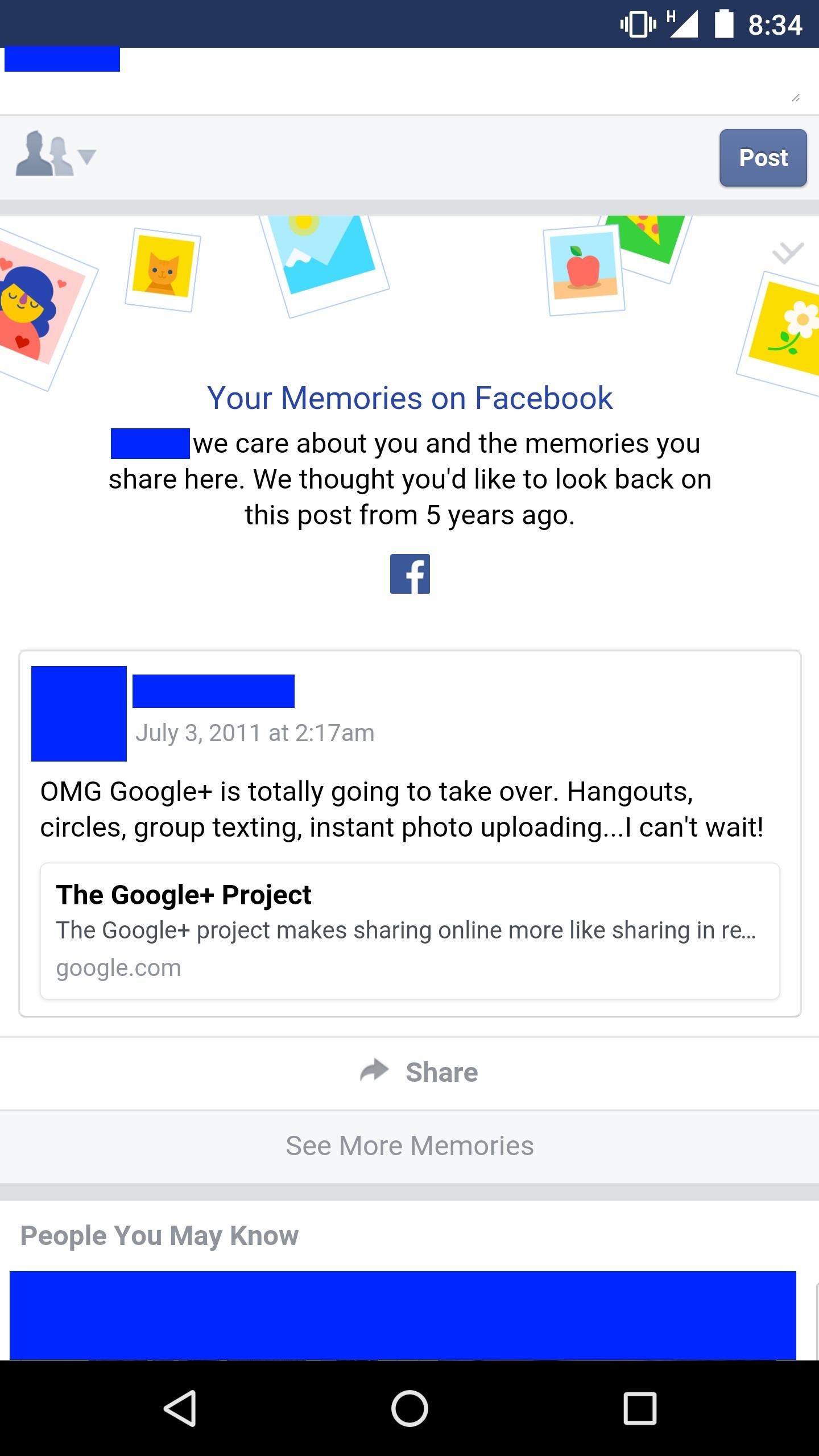Facebook really rubbing it my face this morning...