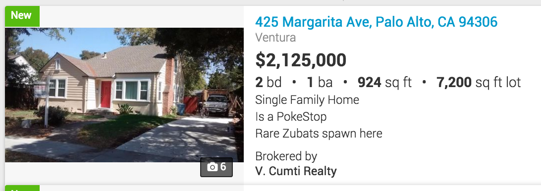 It seems like way too much money for only 924 sq feet, but they do have Zubats...