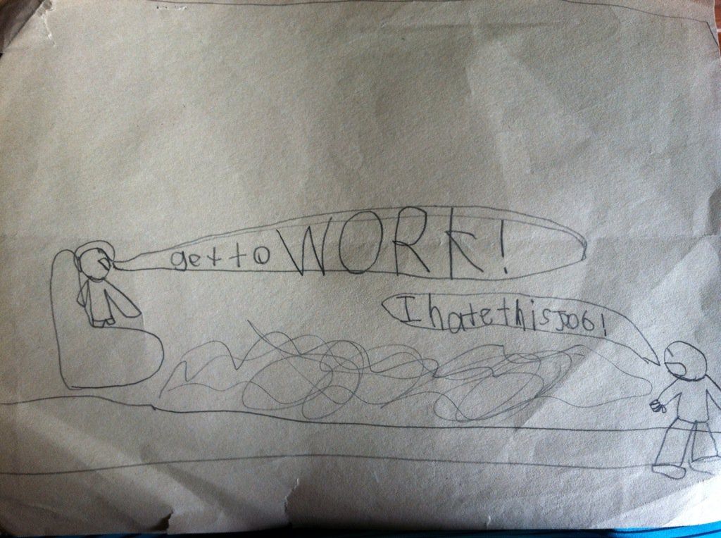 Drew this at the tender age of 6. Seems prophetic