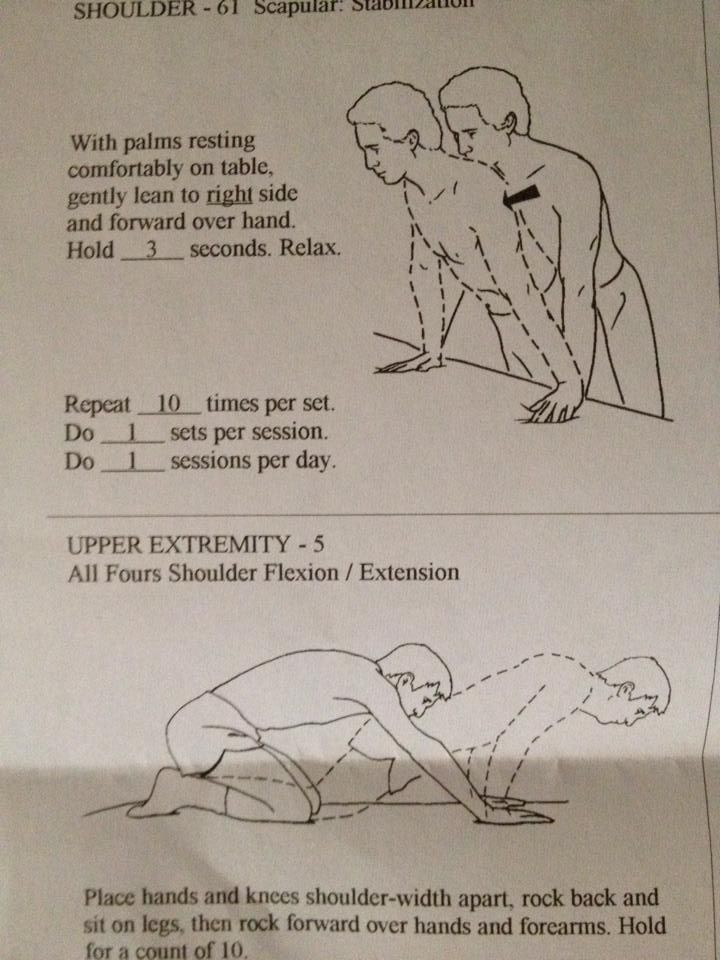 My dad had shoulder surgery. Apparently, sexing up other dudes is part of his rehab...