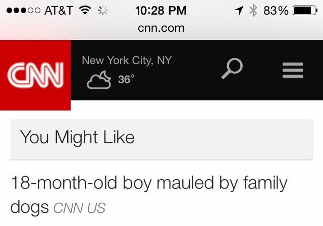 Dear CNN, I would NOT like that.